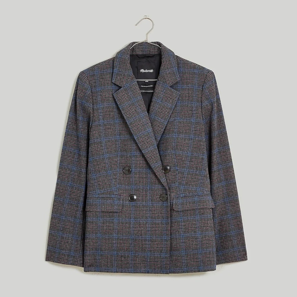Madewell Rosedale Plaid Blazer